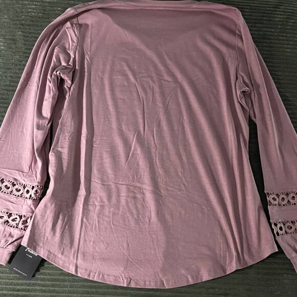Women's long-sleeve V-neck top Size L - Picture 3 of 10